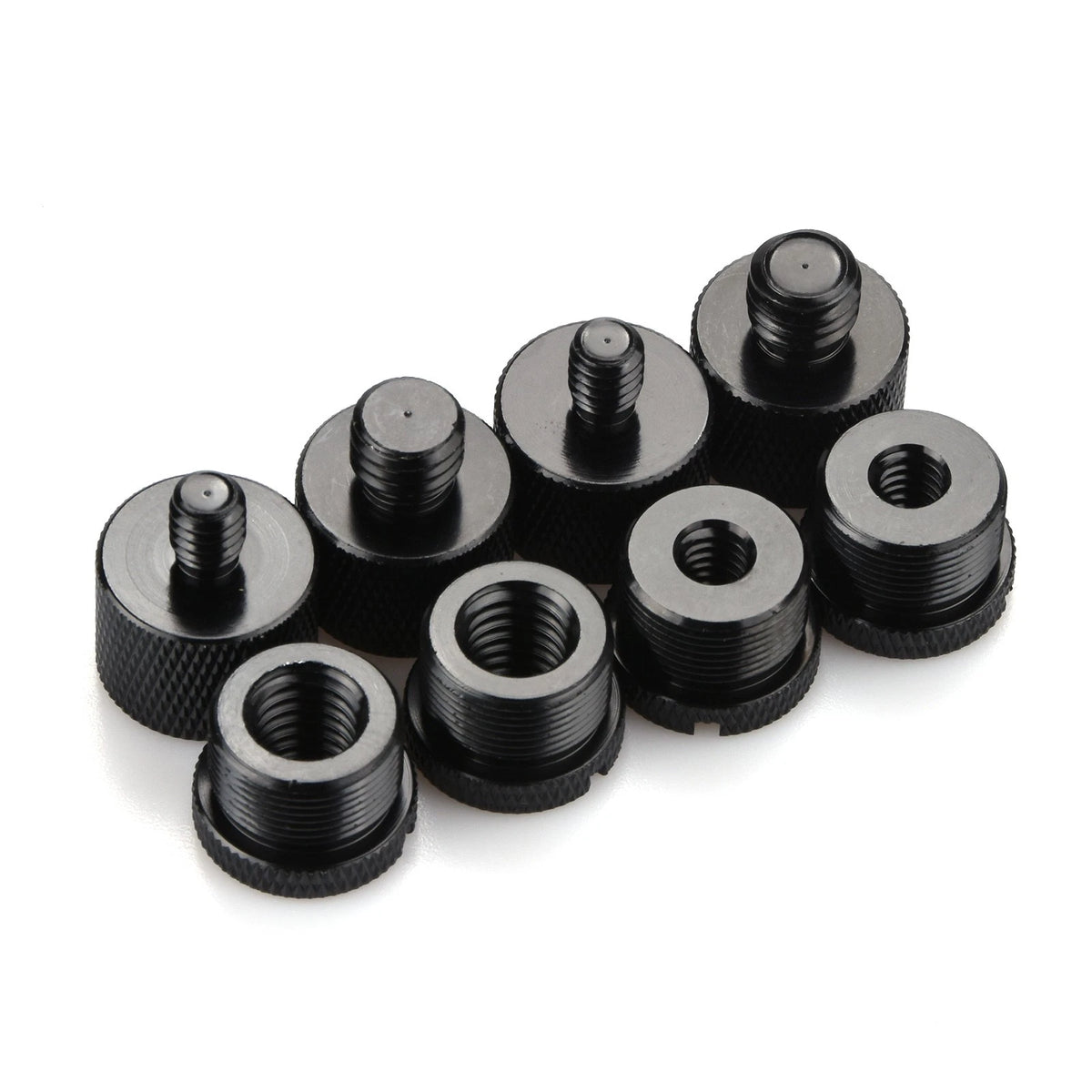 5/8 Female To 3/8 Male,1/4 Female To 5/8 Male Mic Thread Screw Adapter Kits 8*