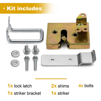 7731 Truck Lid Latch Striker Kit For Weather Guard Aluminum Box Silver