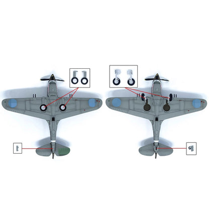 13cm Diecast Alloy 1/72 WWII US For Curtiss P-40C Warhawk Fighter 1PCS Model