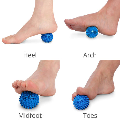 Body Back Foot Star® Massager Ball and Plantar Fasciitis Roller 2 Pack, Blue