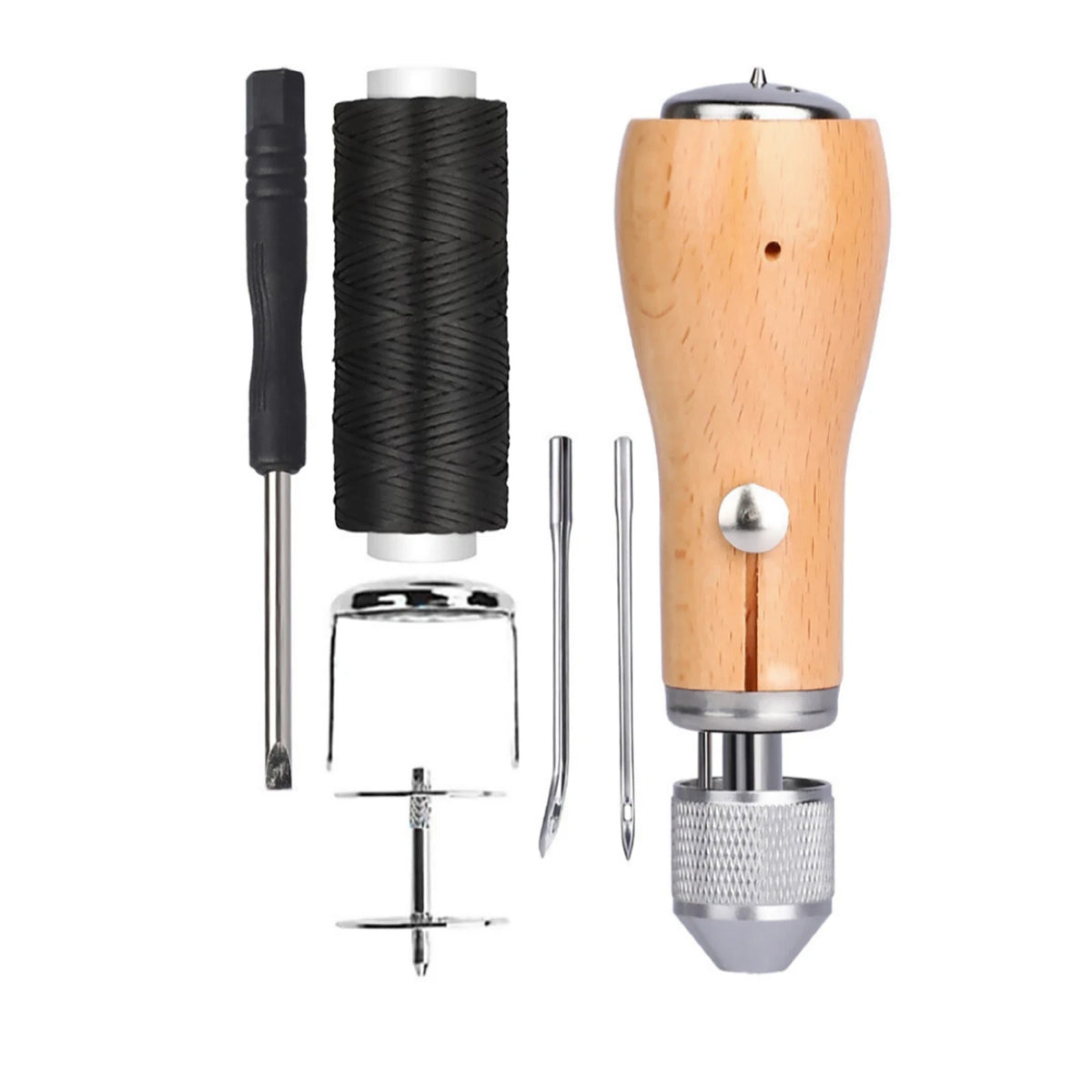 Sewing Awl Tools Kit Leather Sail & Canvas Repair DIY Handmade Accessories E