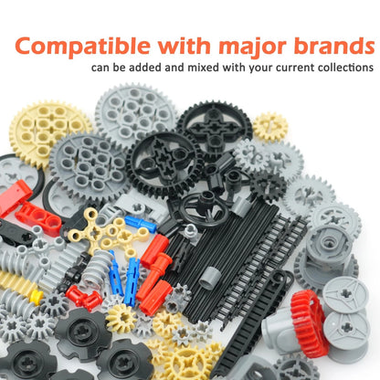 BroTex Technical Parts Pieces 1 inch x 1 x 0.98 inches, Gear Basic Set