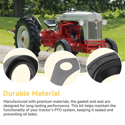 PTO Gasket & Shaft Seal Kit Compatible with Ford Tractor Models 8N, 2N, 9N,...