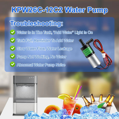 KPW26C-12C2 Water Pump KPW26C Compatible with G E Profile Opal Ice Maker