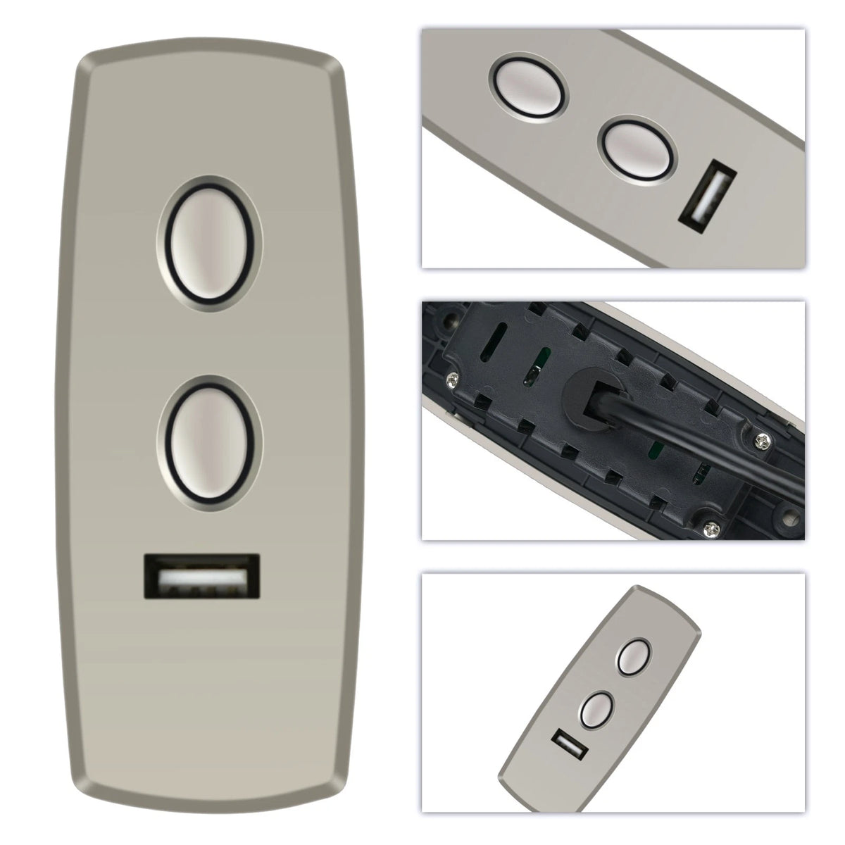 For Okin 2 Button 5 Pin Lift Chair or Power Recliner Hand Control with USB