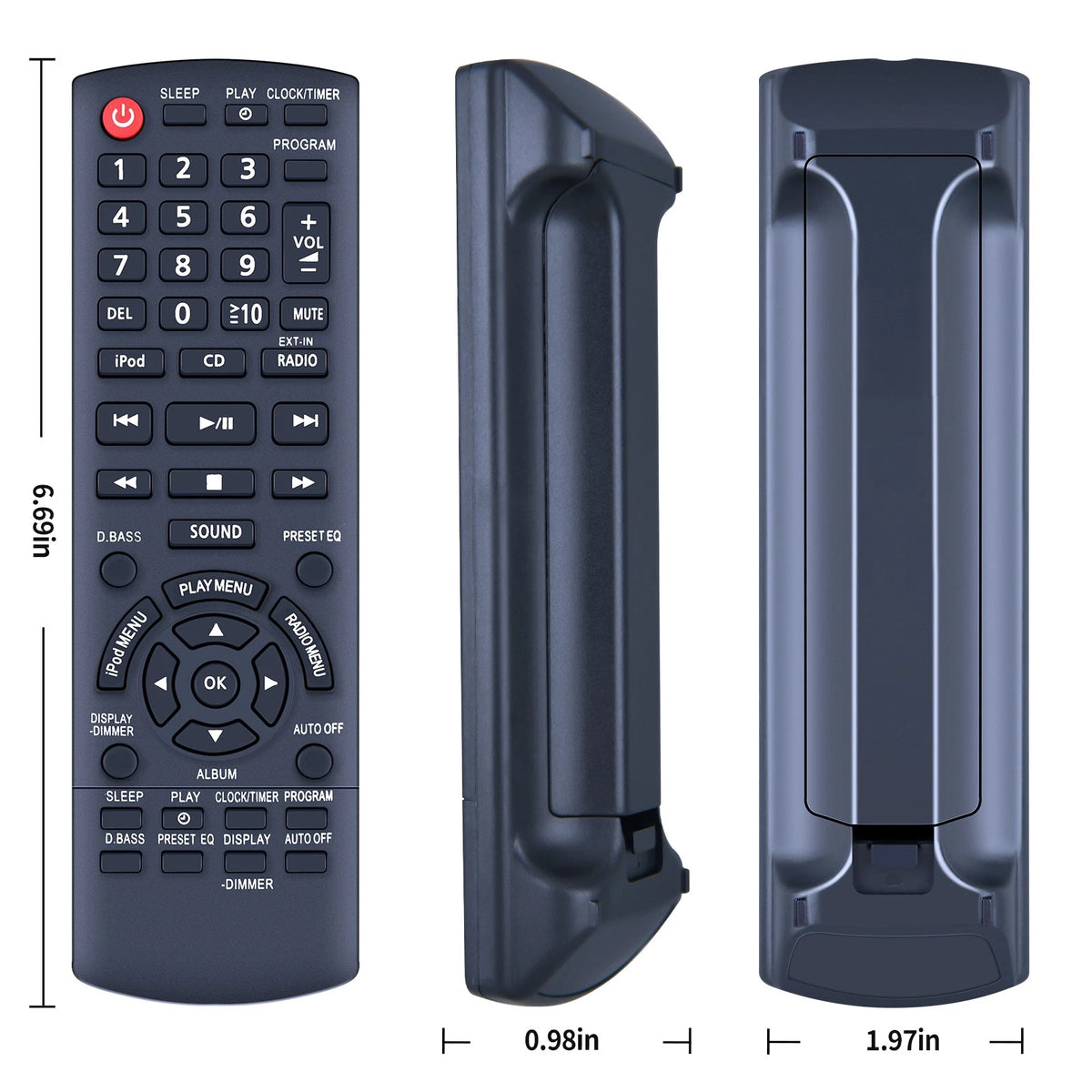 N2QAYB000640 Remote Control For Panasonic SC-HC25 SC-PM500 SC-AKX14