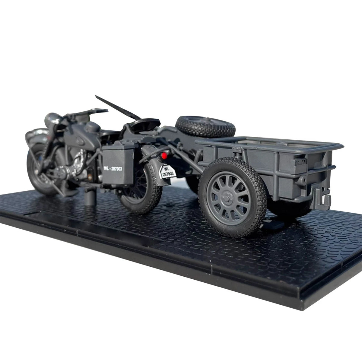 1/24 Scale Plastic German WWII R75 Panzerfaust 30 Motorcycle Model Toy For Kids