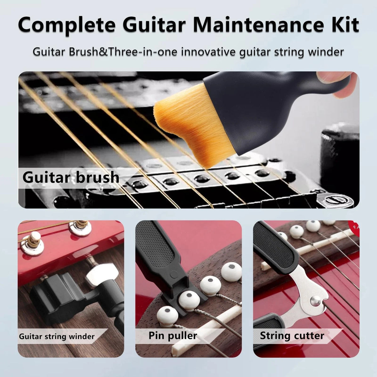 KTKTVE Guitar Cleaning Kit – 8-Pack Complete Care Set 1.28 Fl Oz (Pack of 8)