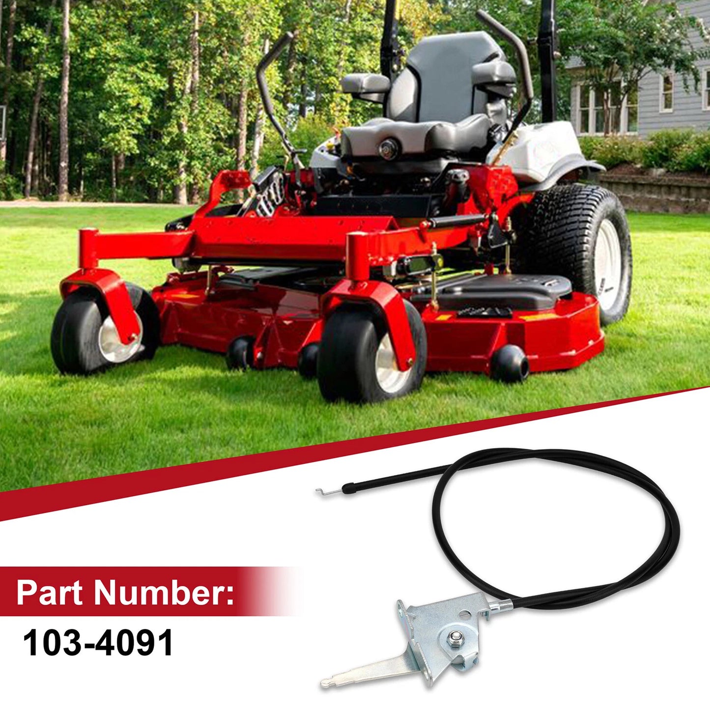 Throttle Cable 103-4091 For Toro Z Master & Exmark Lazer Z