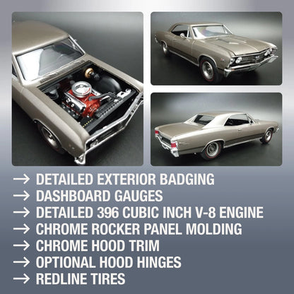 AMT 1967 Chevrolet Chevelle SS396 1:25 Scale 7.75 inches long, Multicoloured