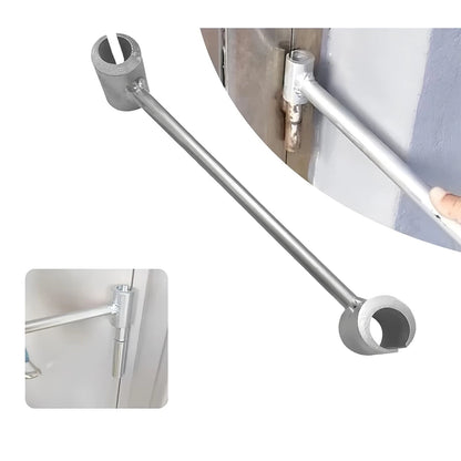 Hinge Wrench for Door Gap Adjustment Metal Silver Double-End 8-19mm Clean Room