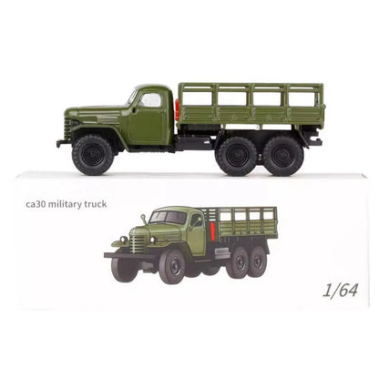1/64 Diecast Alloy China Jiefang Military Army CA30 Truck Model Gift For Kid