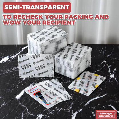 Card Protectors Trading Cards Shipping Supplies, 110-Pack Semi-transparent