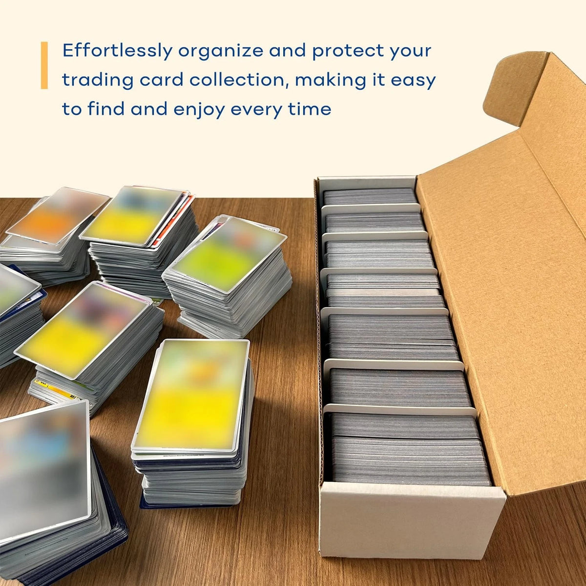 Fageverld Trading Card Storage Box with 40 12 count trading card boxes, White
