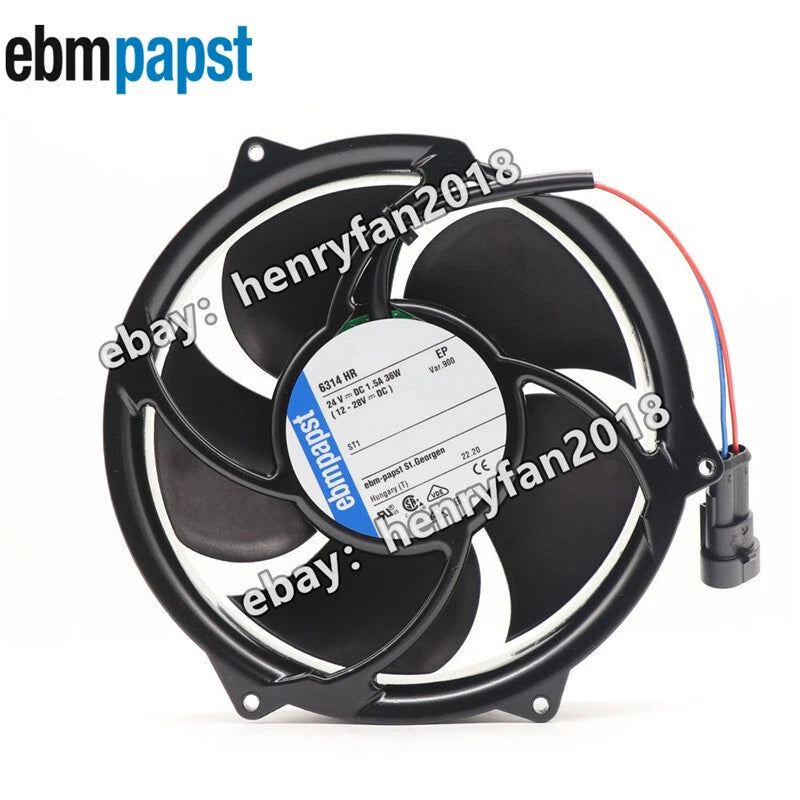 Ebmpapst 6314HR 6314HR-900 Cooling Fan DC 24V 172*172*51mm For ABB Inverter Fan