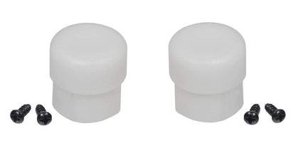 Plastic Tips for Razor Crazy Cart - Premium White Post (Set X-Large