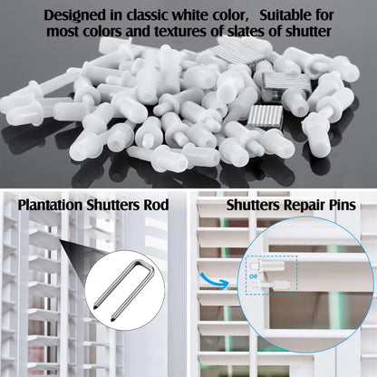 Jetec 125 Pieces Plantation Shutter Repair Kit Includes 85 Pcs Spring Loaded...