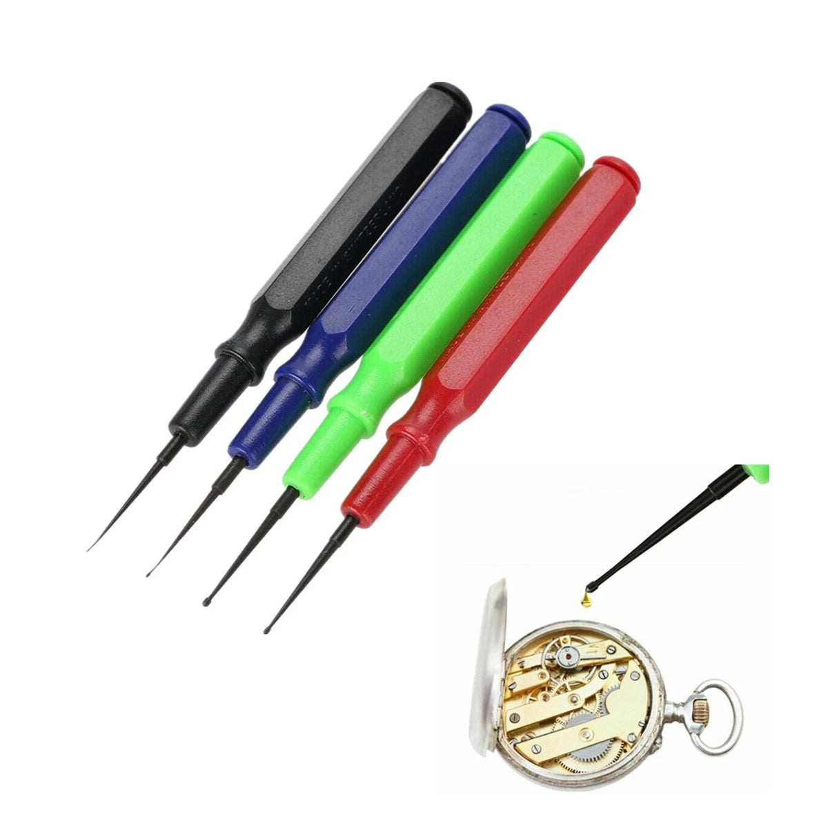 4Pcs Lubricant Precision Oiler Oil Pin Pen Needle Watch Jeweler Repair Tools rr