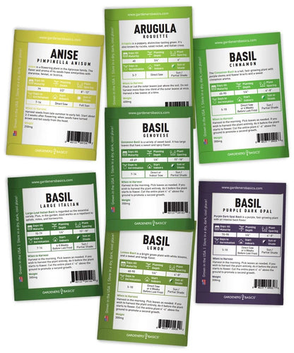 35 Medicinal Herb Seeds Variety Pack – Heirloom Non-GMO Healing & Brown