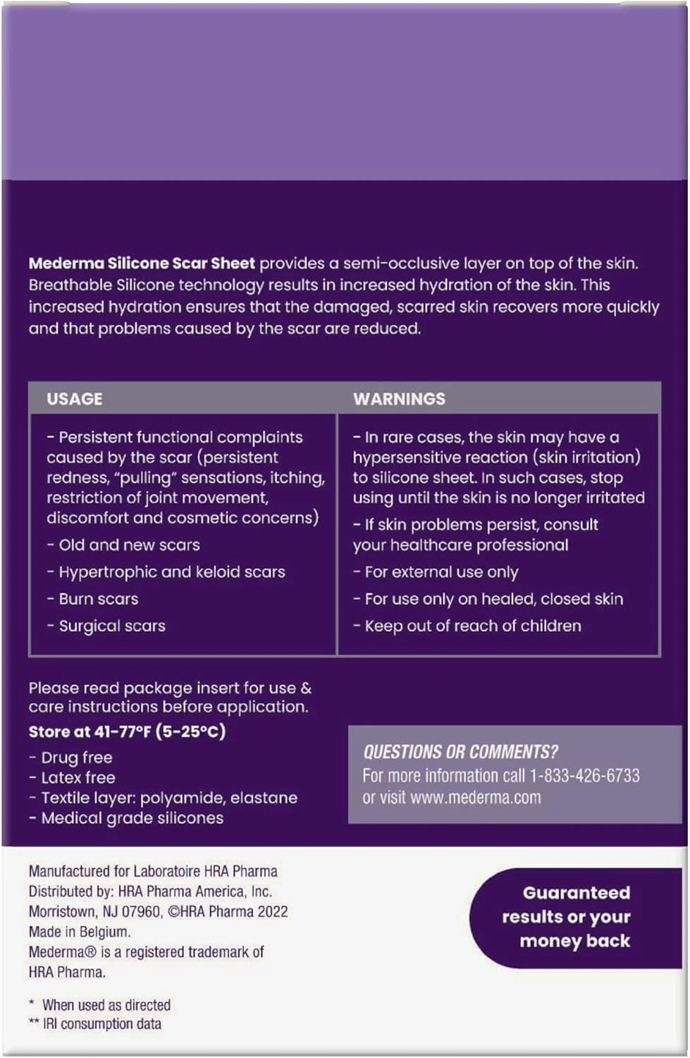 Mederma Medical Grade Silicone Scar Sheets; Improves The Appearance of Small