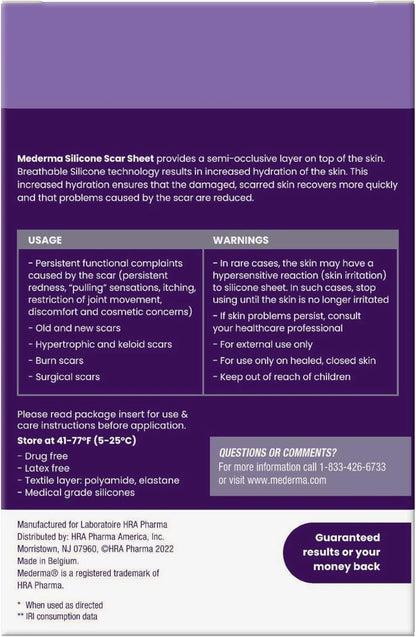Mederma Medical Grade Silicone Scar Sheets; Improves The Appearance of Small