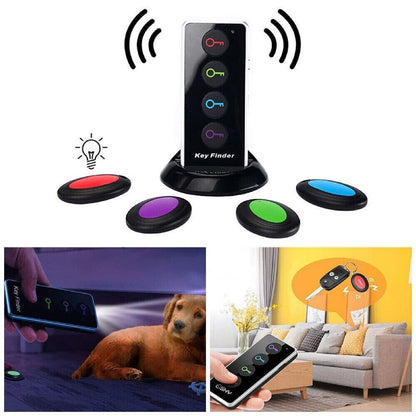 1 Pcs  Remote Wireless Key Finder Electronic Receiver Locator 4 in1 Alarm