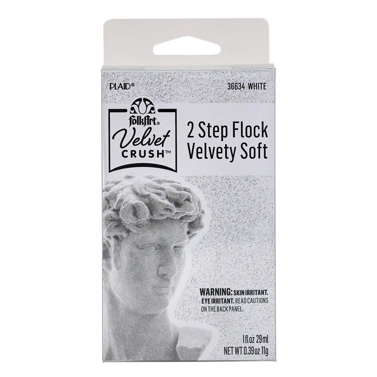 FolkArt Velvet Crush 2 Part Flocking Kit, White
