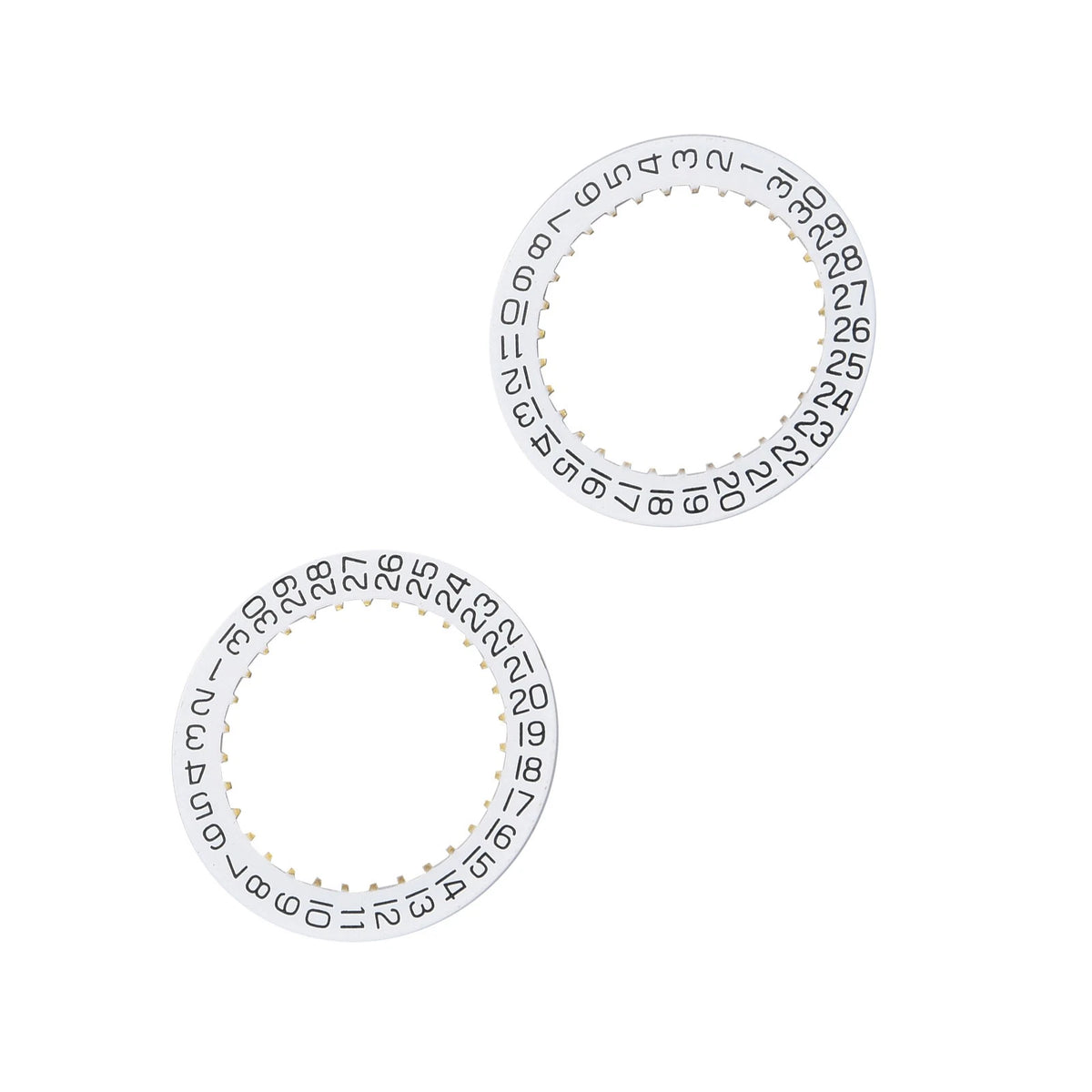 2X Date Indicator Calendar Wheel Disc Plate AT 3 For ETA 2804-2 2824-2 2892A2