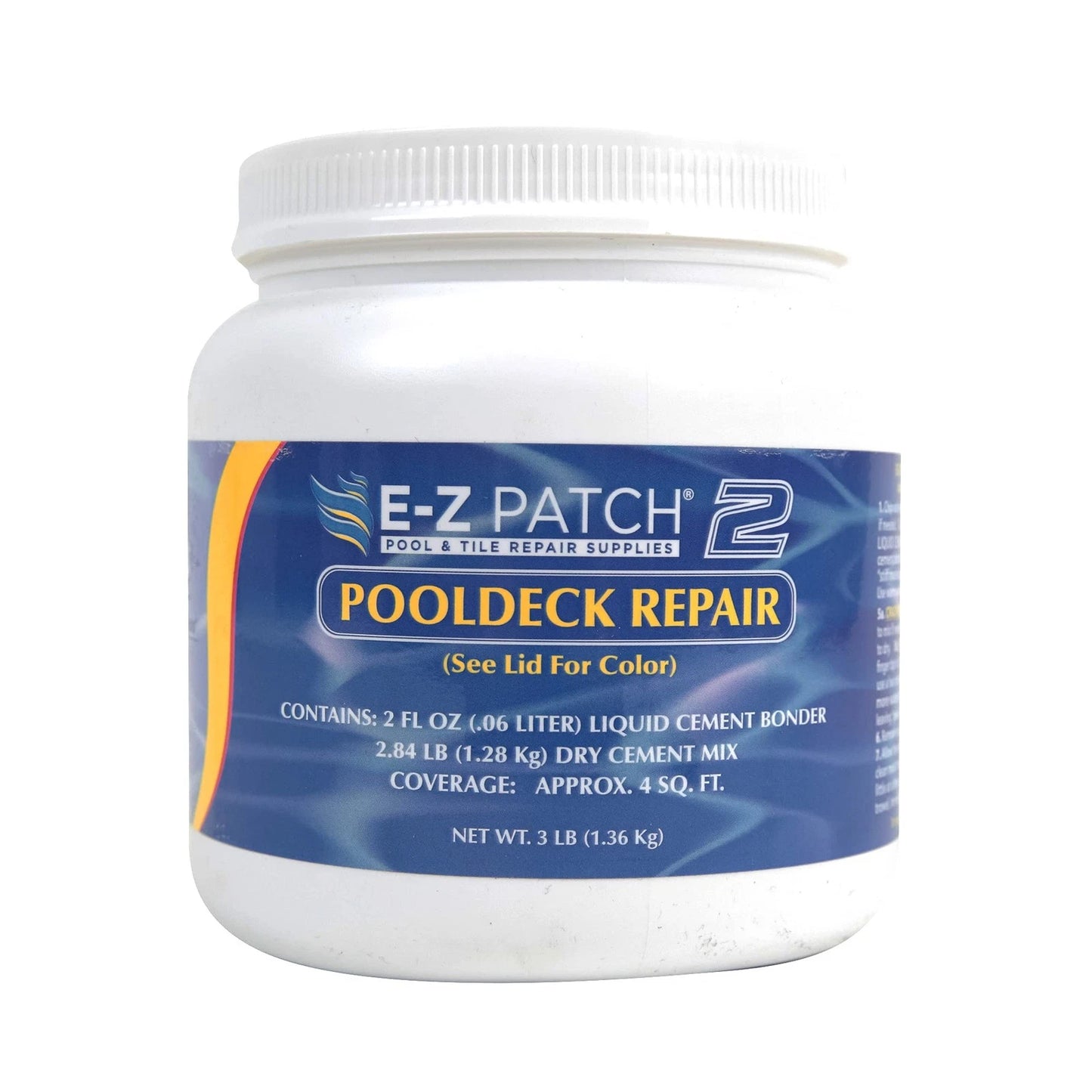 E-Z Patch 2 Pool Repair Kit for Decks & Patios - DIY White, White