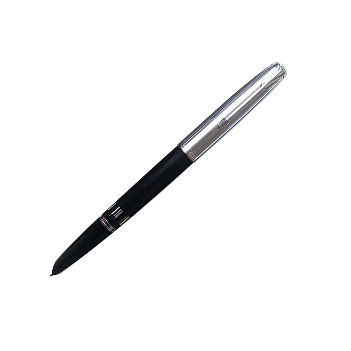 Black 138mm Wing Sung 601 Steel Cap Vacumatic Fountain Pen F Nib 0.5mm Ink Pen;