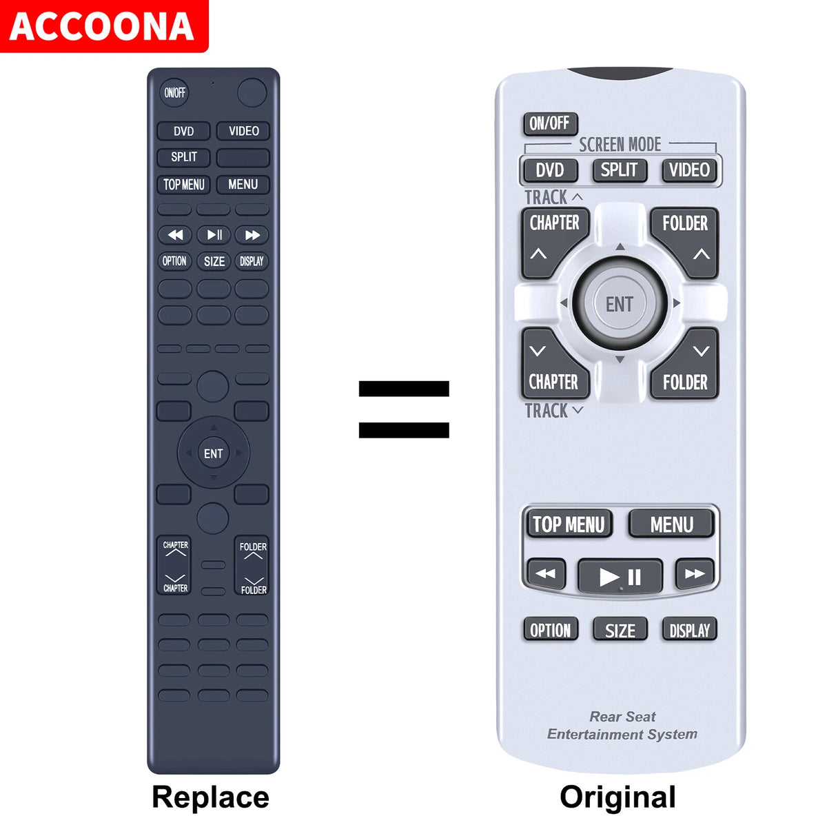For 2011-2014 TOYOTA SIENNA REAR SEAT ENTERTAINMENT DVD REMOTE - 86170-45070