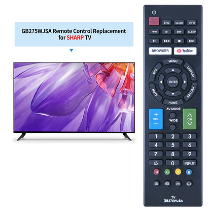 GB275WJSA Replacement Remote Control For Sharp TV