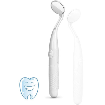 ffresiss Dental Mirror with Light,Teeth Inspection LED 5.9"L x 0.9"W, Silver