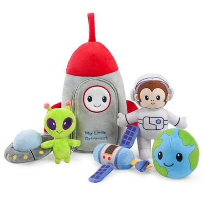 JUSTQUNSEEN Stuffed Plush Astronaut Kit for Baby Small, Toy Set