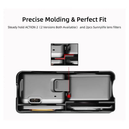 Anti-Dust Plastic Camera Protection Storage Cover For DJI Action 2 Accessories