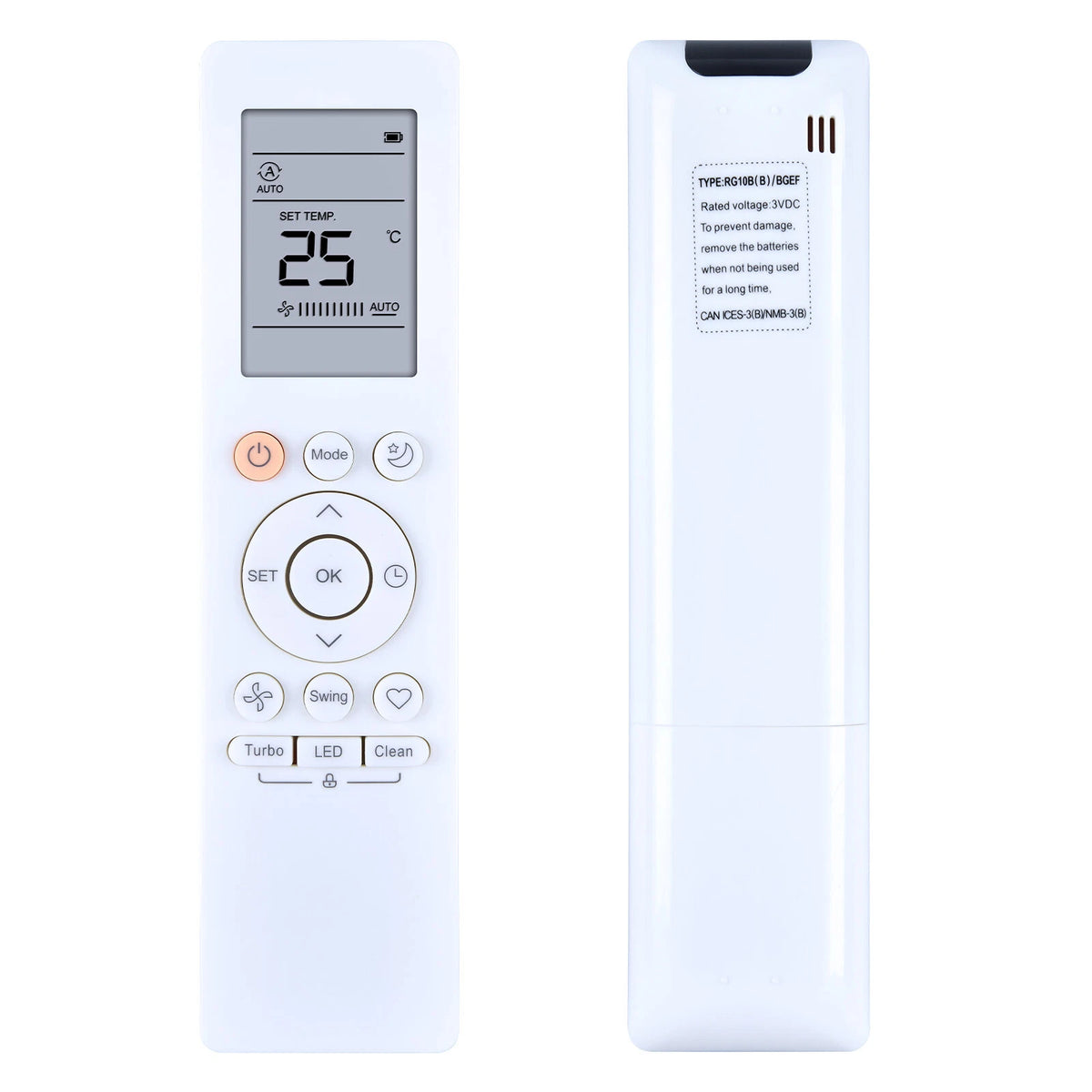 RG10B(B) /BGEF Remote Control For Midea AC Air Conditioner RG10B(B)BGEF