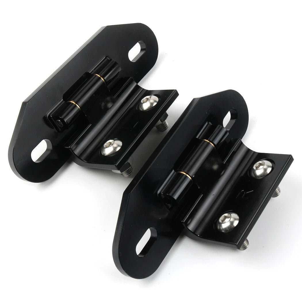 Billet Aluminum Rear Hatch Hinges Black Pair For 1982-1992 Camaro/Firebird