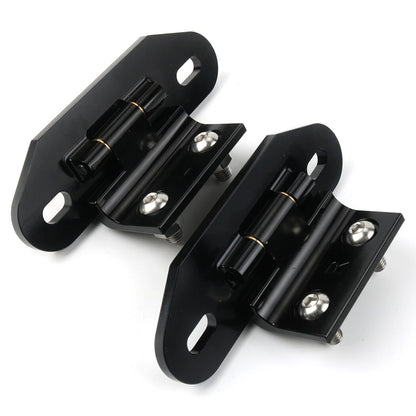 Billet Aluminum Rear Hatch Hinges Black Pair For 1982-1992 Camaro/Firebird