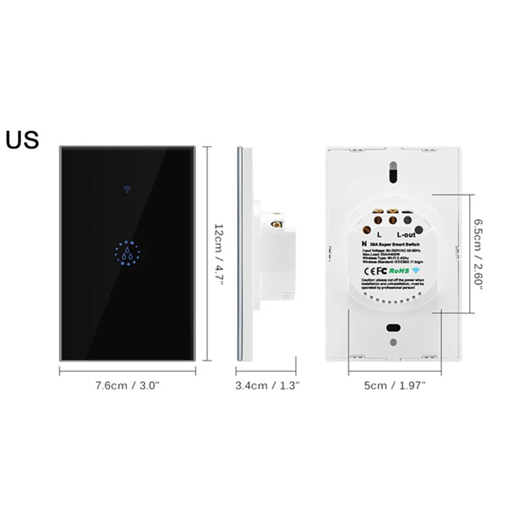 20A US Super Wifi Phone APP Control Water Heater/Boiler/Air Conditional Switch