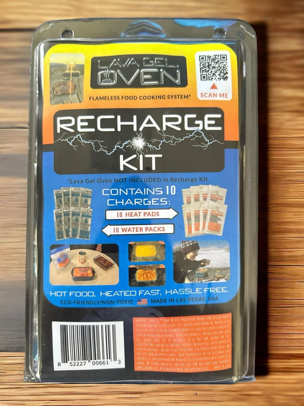 Oven Recharge Kit - Contains 10 Water Packs & 10 Heat Pads for Food - White