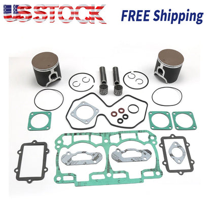 For Ski-doo Summit 800R 800 Top End Rebuild Kit Pistons Bearings Gaskets 2007-11