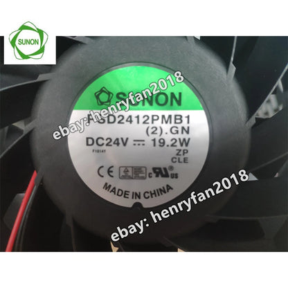 SUNON PSD2412PMB1 DC 24V 19.2W 120x120x38MM 2-Wires Inverter Cooling Fan