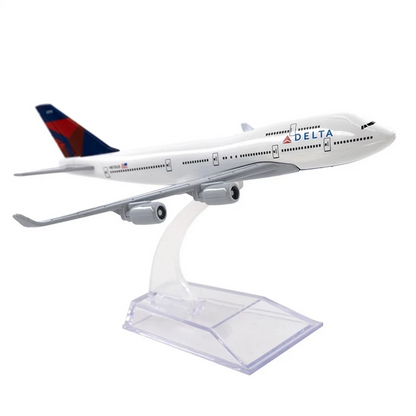 1/400 16cm Delta B747 Alloy Plane Model Airplane Model Simulation Plane Ornament