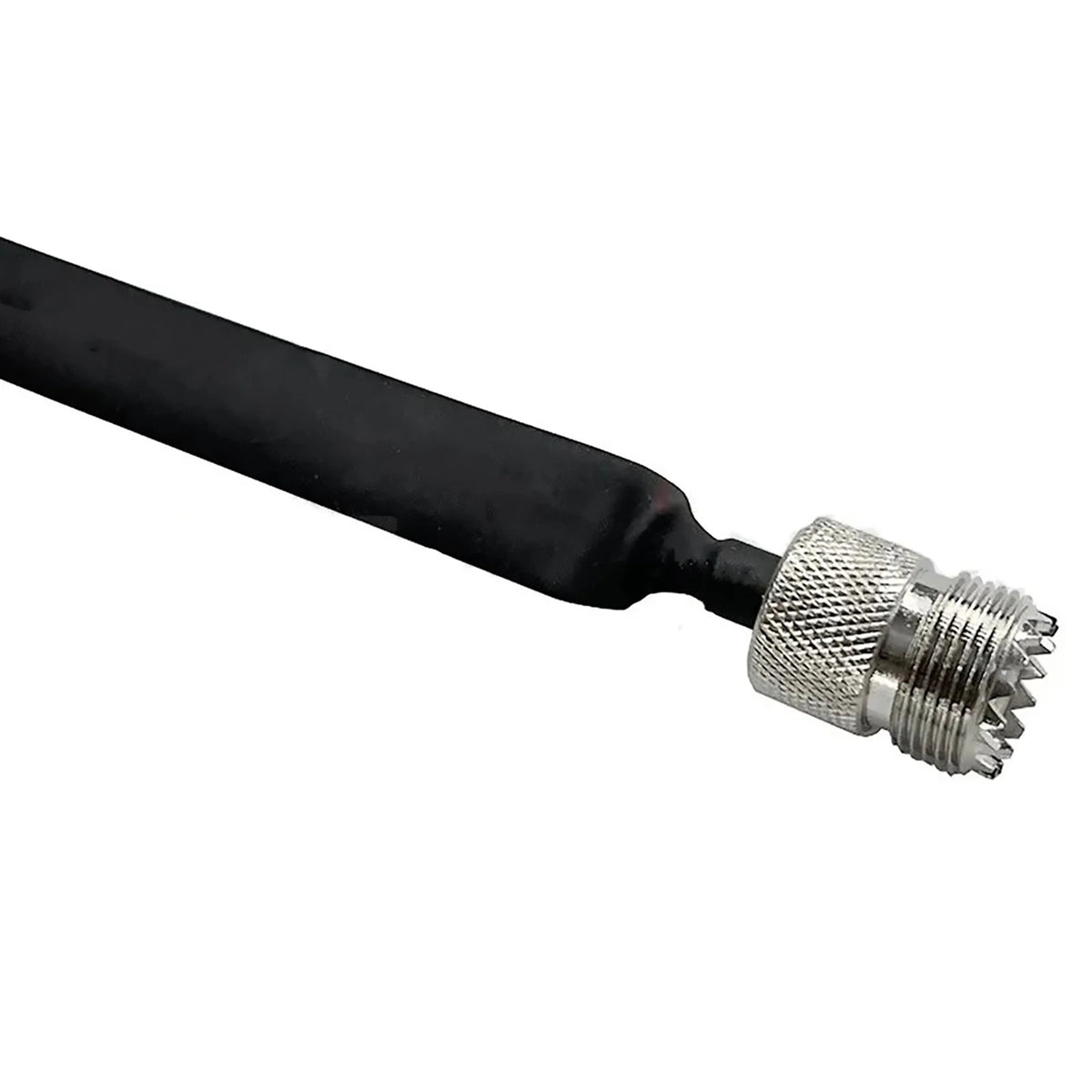 Metal+Plastic Door Pass Through Flat RF Coaxial Cable  UHF Female 12Inch 50 Ohms