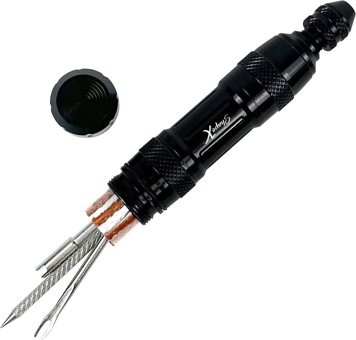 ShapeX Bike Tubeless Tire Repair Kit for MTB Cycling - Standard, Black
