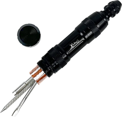 ShapeX Bike Tubeless Tire Repair Kit for MTB Cycling - Standard, Black