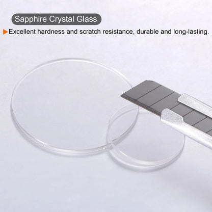 HARFINGTON Watch Crystal Glass Len 19mm Dia 1.5mm Thick x 1.5mm, Clear