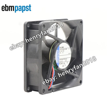 Ebmpapst 8412NMLE DC Axial Fan 12V 0.62W 52mA 80*80*25mm 26.5CFM Cooling Fan