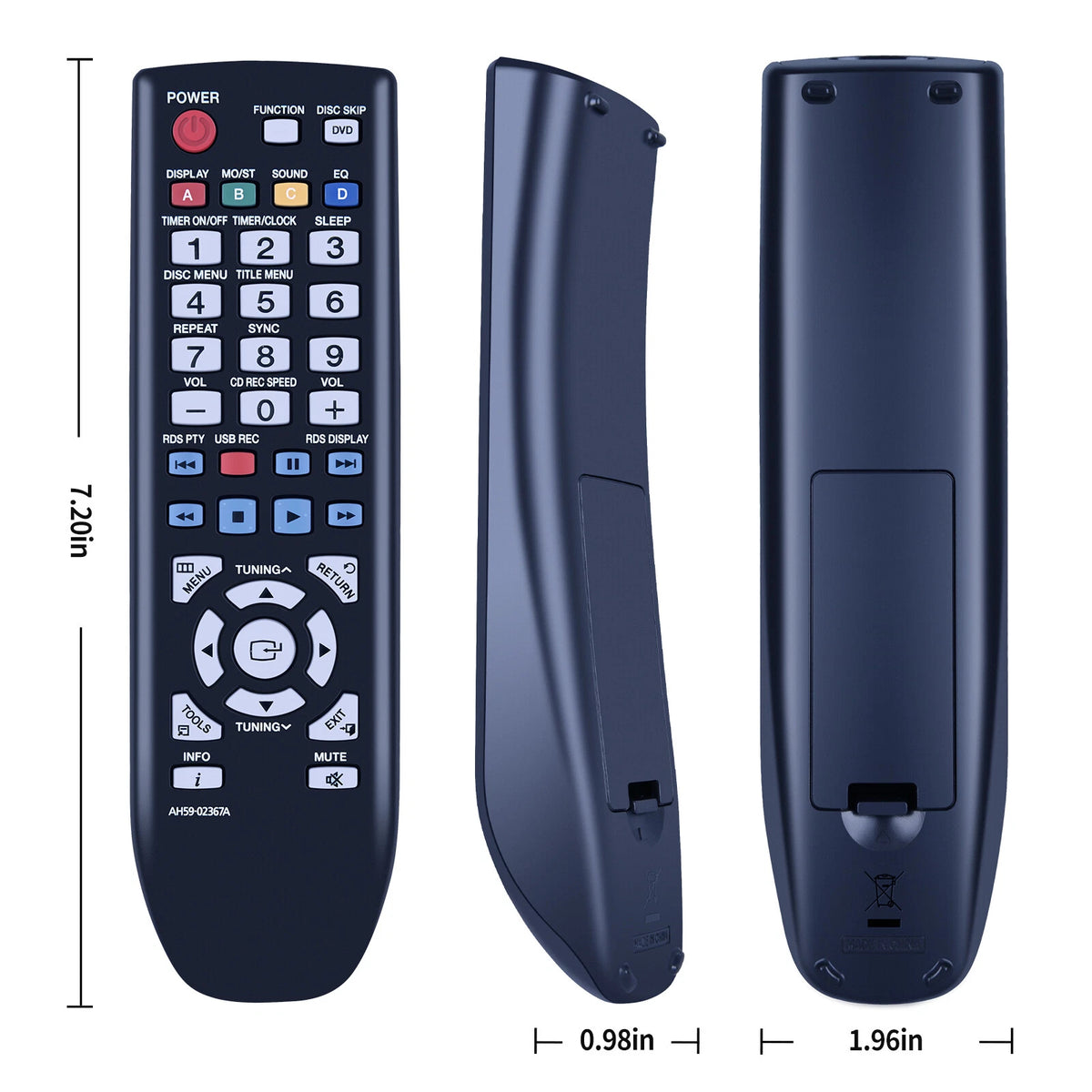 AH59-02367A Replacement Remote Control For Samsung MM-D330D MM-D470D