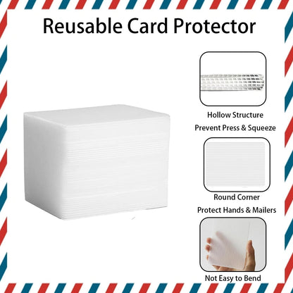 50Set Trading Card Shipping Supplies Kit, 100pcs 4.5 x 6.5 inches, white